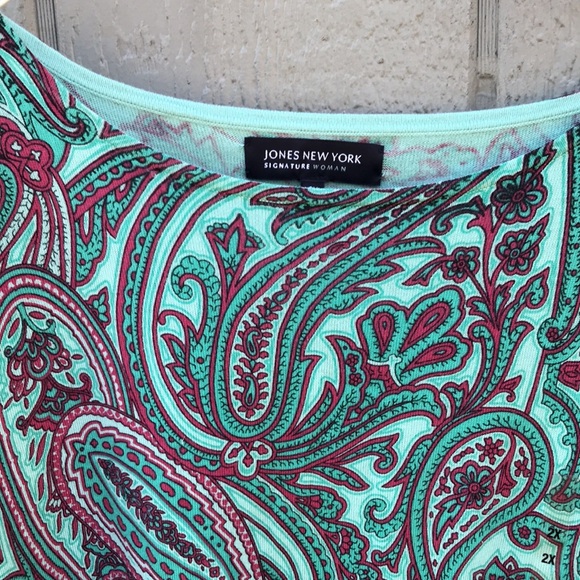 NWT Jones New York Signature Woman Size 2X top shirt - Picture 2 of 5